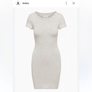 Aritzia Wilfred Free Ivory T-shirt Dress